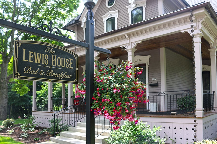 the Lewis House sign